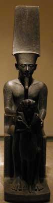 Amun protecting Horemheb
