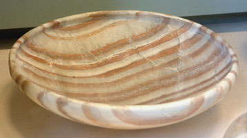 early dynasty alabaster bowl from Abu Rawash copyright Guillaume Blanchard
