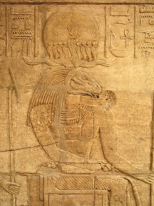 Amun-Ra at the temple of Amun at Kawa, in Ancient Nubia , copyright Jon Bosworth