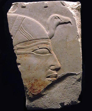 Profile of Ankhesenpepi II, from her pyramid copyright Juan R Lazaro