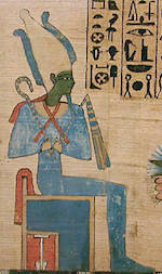 Osiris wearing the Atef
