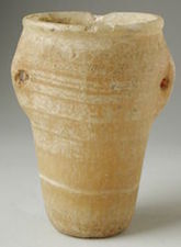 Calcite vase, c 5500 - 3100 BC