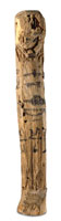 Wooden peg shabti Unprovenanced, 17th to early 18th Dynasty Wood: height: 8.92 cm; width: 1.40 cm; depth: 2.00 cm Gift of Professor Percy E. Newberry British Museum EA 36244