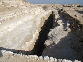 Boat pit of Djedefre's pyramid from www.egyptarchive.co.uk