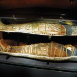 Late Period mummy in coffin (copyright Gerald Ducher)