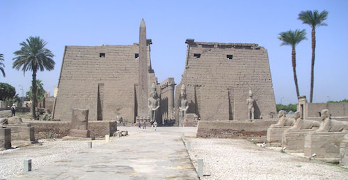 Luxor temple - first pylon