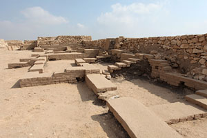 The workshops of Djedefre's pyramid complex (copyright Roland Unger)