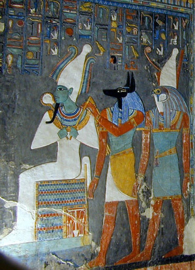 Osiris ve Anubis, Horemheb'in Mezarı